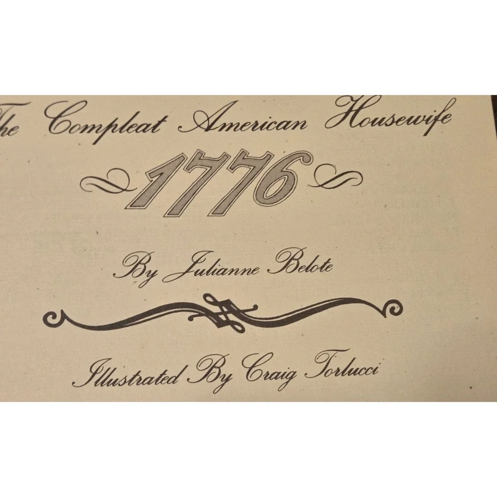 Nitty Gritty The Compleat American Housewife 1776  Colonial Cookbook